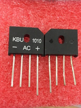 10pcs / lot ko'prik rektifikatori diodi KBU1010 DIP4 10A 1000V diodli ko'prik Mono kuchaytirgich KBU 1010 Rasm