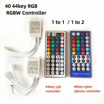 40key 44Key RGB Controler DC 12-24V LED chiroqlar Strip 2835 5050 3528 Rgb LED lenta IR masofaviy qo'mondon Rgb chiroqlar 4 Pin chiziqlar Rasm