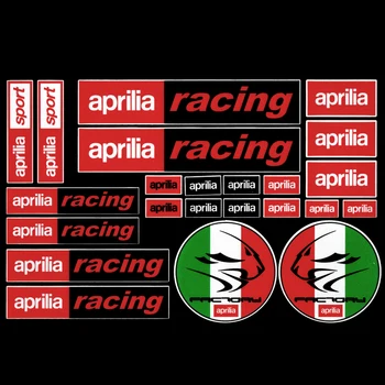 Aprilia Racing RSV Rsv4 Tuono RS laminatlangan uchun mototsikl aks ettiruvchi stiker yonilg'i tanki yarmarkasi dekorativ Dubulg'a stikeri Rasm