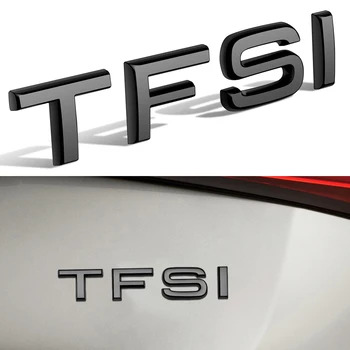 Avtomobilni qayta tiklash orqa magistral stikeri TFSI logotipi Audi A6 C6 A3 A1 B8 A8 A7 A5 S3 S5 S6 S8 Q5 Q7 uchun stiker TFSI Emblem nishoni stikeri Rasm