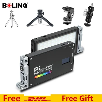 Boling Bl-P1 RGB P1 2500K-8500k jonli Vlogging uchun Dimmable to'liq rangli LED Video nurli fotosurat Video studiyasi DSLR kamera nuri Rasm