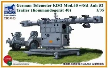 BRONCO 1/35 CB35103 telemetr nemis Kdo Mod.40 Vt/Sd.Anh 52 Treyleri Rasm