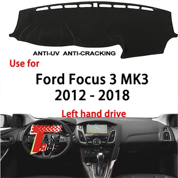 Ford Focus 3mk3 2012-2018 chap qo'l haydovchi uchun TAIJS Factory klassik yuqori sifatli Polyester tolali avtomobil boshqaruv paneli qopqog'i Rasm