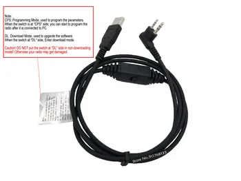 Hytera PD500 PD502 PD505 PD506 PD508 PD560 PD562 PD565 PD568 Pd580 PD590 PD566 telkie uchun USB dasturlash kabeli Rasm