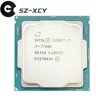 Intel Core i7-7700k i7 7700k 4,2 gigagertsli to'rt yadroli sakkiz ipli protsessor protsessor 8m 91 Vt LGA 1151 Rasm