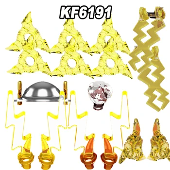 KF6191 ABS plastik Aksessuarlar qahramonlar belgilar yig'ilgan qurilish bloklari bolalar uchun Model raqamlari to'plam o'yinchoqlar sovg'asi Rasm