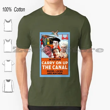 Kulgili Tor Qayiq-Canalboat Sovg'alari-Kanalni Ko'taring-Britaniya Kanallari-Uk Tor Qayiqlari T-Shirt 100% Paxta Erkaklar Ayollar Shaxsiylashtirilgan Rasm