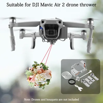 Mavic Air 2 uchun USB qayta zaryadlanuvchi Airdrop tizimi yetkazib berish qurilmasi dispenseri RC Drone to'y taklifi zaxira qismlari Rasm
