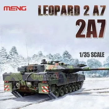 Meng TS-027 1/35 Leopard 2 A7 nemis asosiy jangovar Tank plastik yig'ish Tank Model qurilish to'plami kattalar uchun Xobbi to'plami DIY Rasm