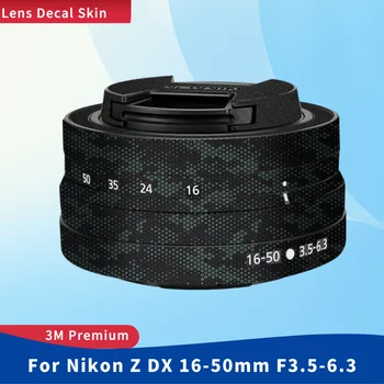 Nikon Z DX 16-50mm F3.5-6.3 Dekal teri uchun vinil plyonka kamera linzalari tanasi himoya stiker himoyachisi palto F3.5-6.3\1650 Rasm