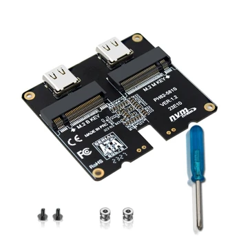 NVMe / SATA SSD Adapter JMS581 Controller qattiq Disk kengaytirish kartasi turi-C Dropship Rasm