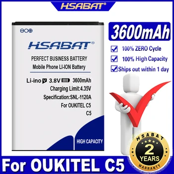 Oukitel C3600 batareyalari uchun HSABAT 5mah batareyasi OUKITEL C5 Pro Rasm