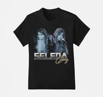 Selena Qiz Ezib Gomez Tshirt Tour Tee Ko'ylak Rasm