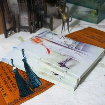 Sketchbook tel-bog'langan Notebook Xitoy uslubi Handmade popuk kundaligi Eslatma kitobi Vintage Original jurnal Notepad Rasm