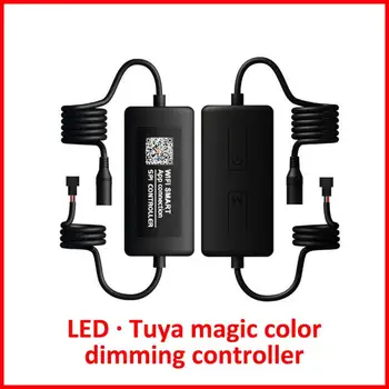 Tuya Smart Life ilovasi LED rgb kontrollerli Dimmer 5v 12v 3pin RGB Vt 2812b Vt 2811 LED yorug'lik chiziqlari Alexa Home bilan ishlaydi Rasm