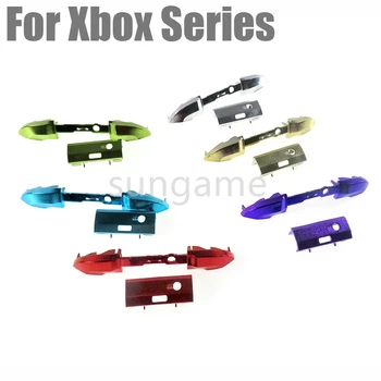Xbox Series S X Controller ta'mirlash qismlari aksessuarlari uchun 30sets Elektrolizlangan RB LB bamper tetik tugmalari O'rta Bar ushlagichi Rasm