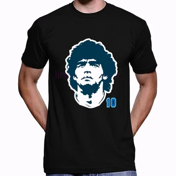 Xudoning qo'li Diego Armando Maradona moda kulgili salqin dizayn tasodifiy yozgi kiyimlar erkaklar o bo'yinli futbolka Rasm