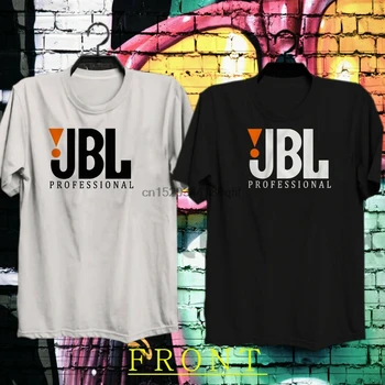 Yangi JBL Professional musiqa pleyeri logotipi erkaklar qora oq futbolka tee Rasm